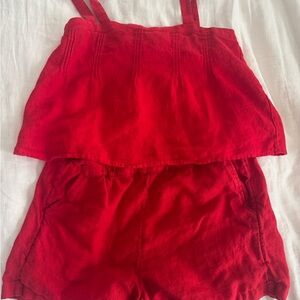 J. Crew 2 piece linen set